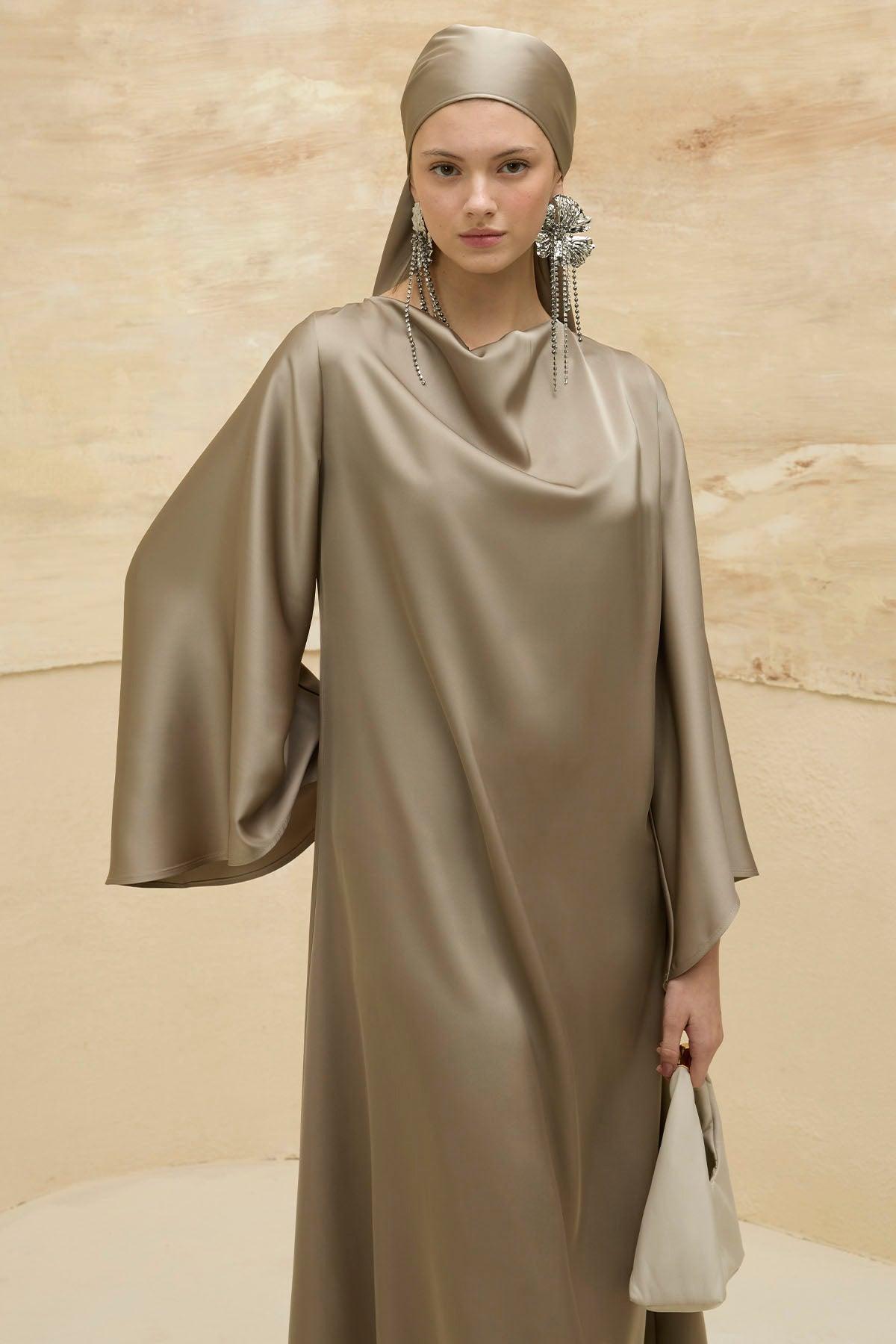 Reversible Satin Mink Dress