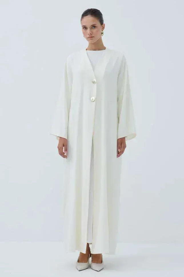İki Düğmeli Abaya - VIADEL Atelier