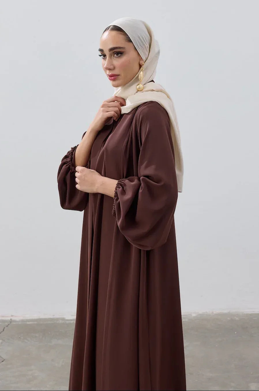 İkili Özel Dökümlü Abaya Takım - VIADEL Atelier