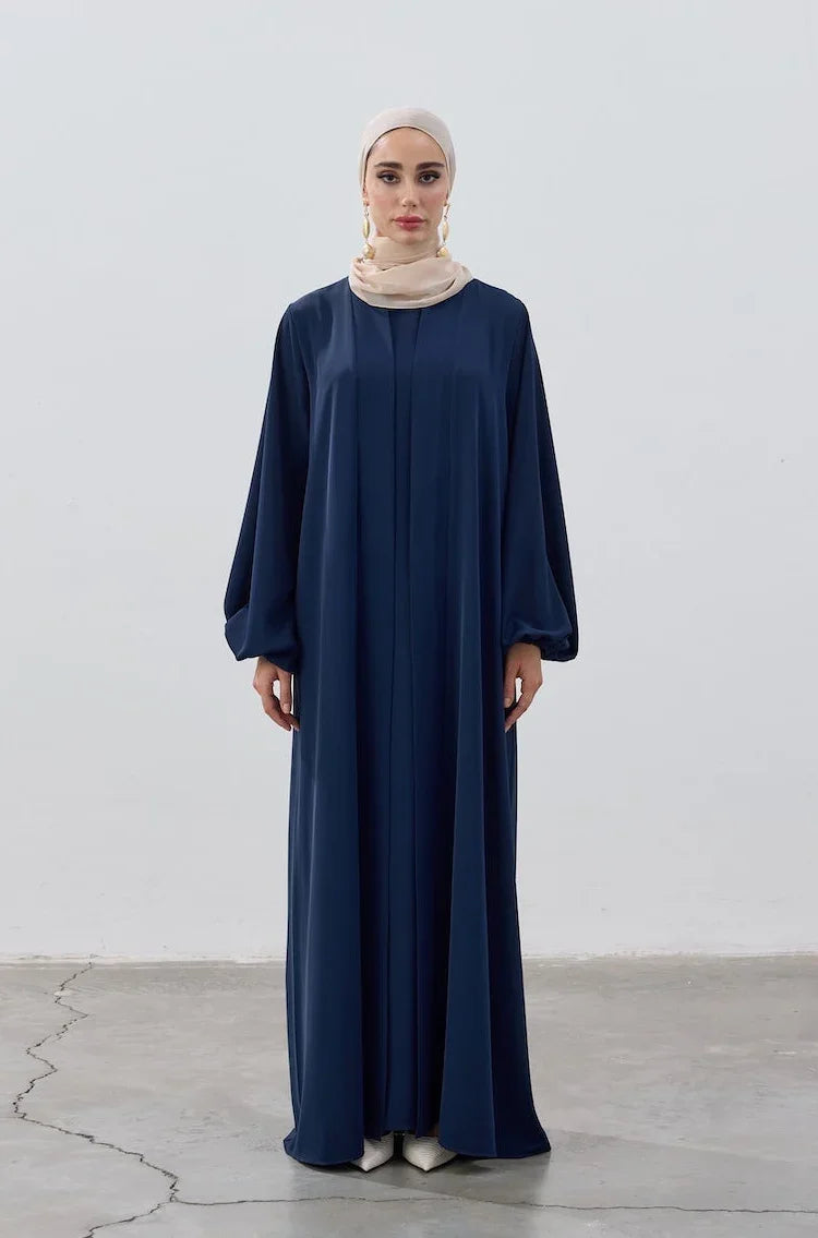 İkili Özel Dökümlü Abaya Takım