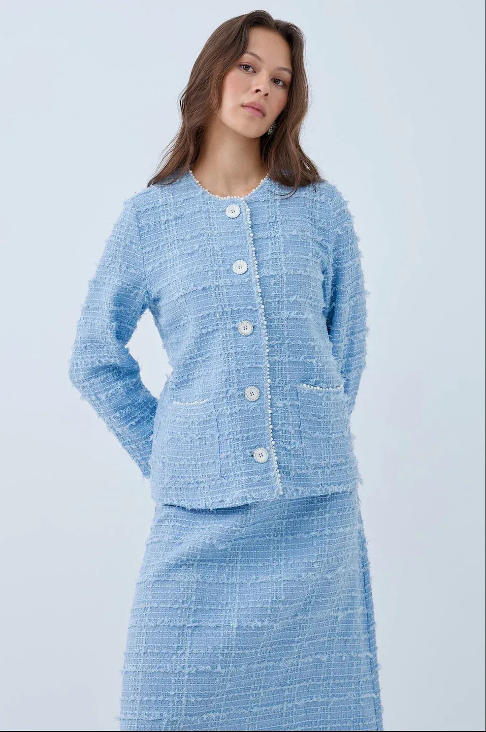 İnci Detaylı Etek Takım - VIADEL Atelier