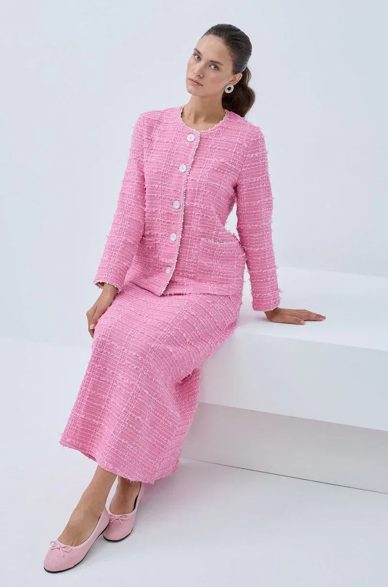 İnci Detaylı Etek Takım - VIADEL Atelier