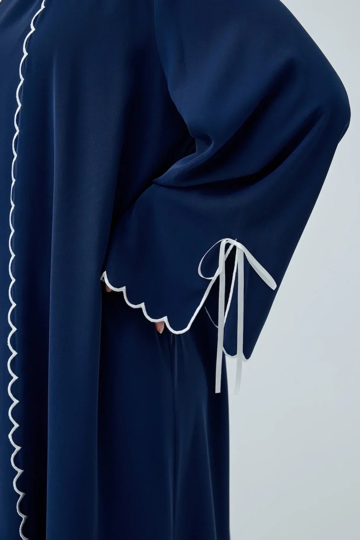 Lazer Nakışlı Abaya Takım - VIADEL Atelier