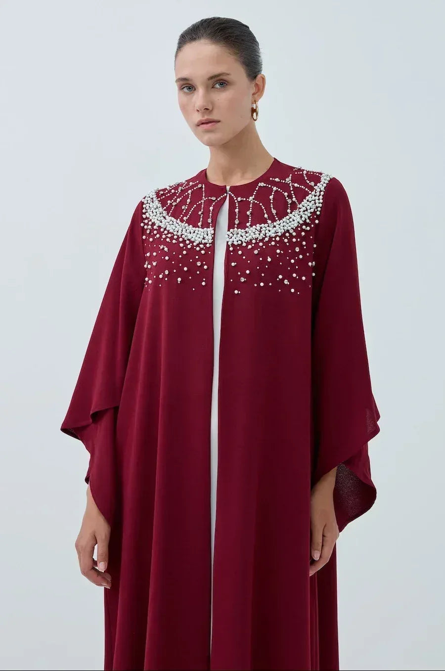 İncili Taş Abaya - VIADEL Atelier