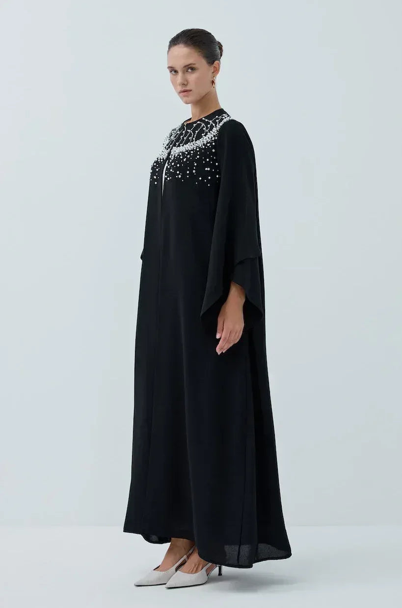 İncili Taş Abaya - VIADEL Atelier