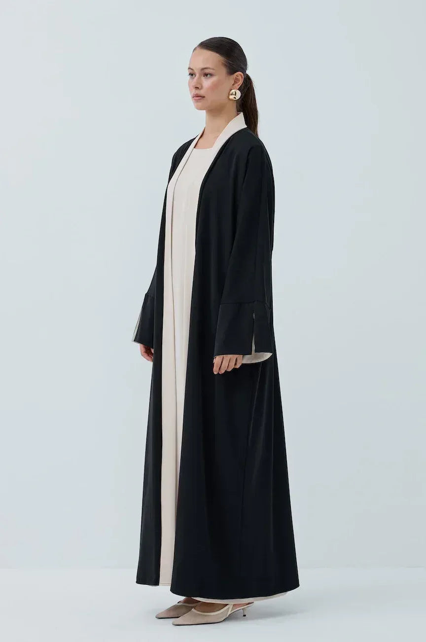 Kol Yırtmaçlı Abaya Takım - VIADEL Atelier
