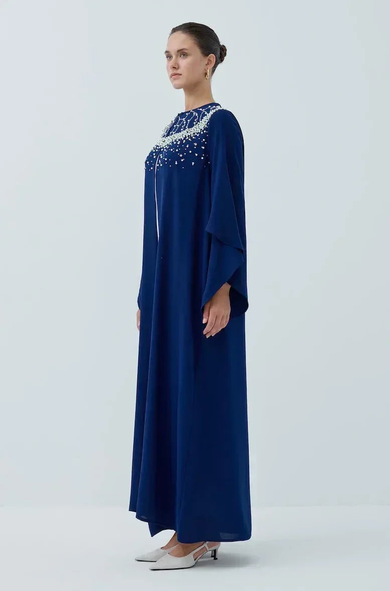 İncili Taş Abaya - VIADEL Atelier