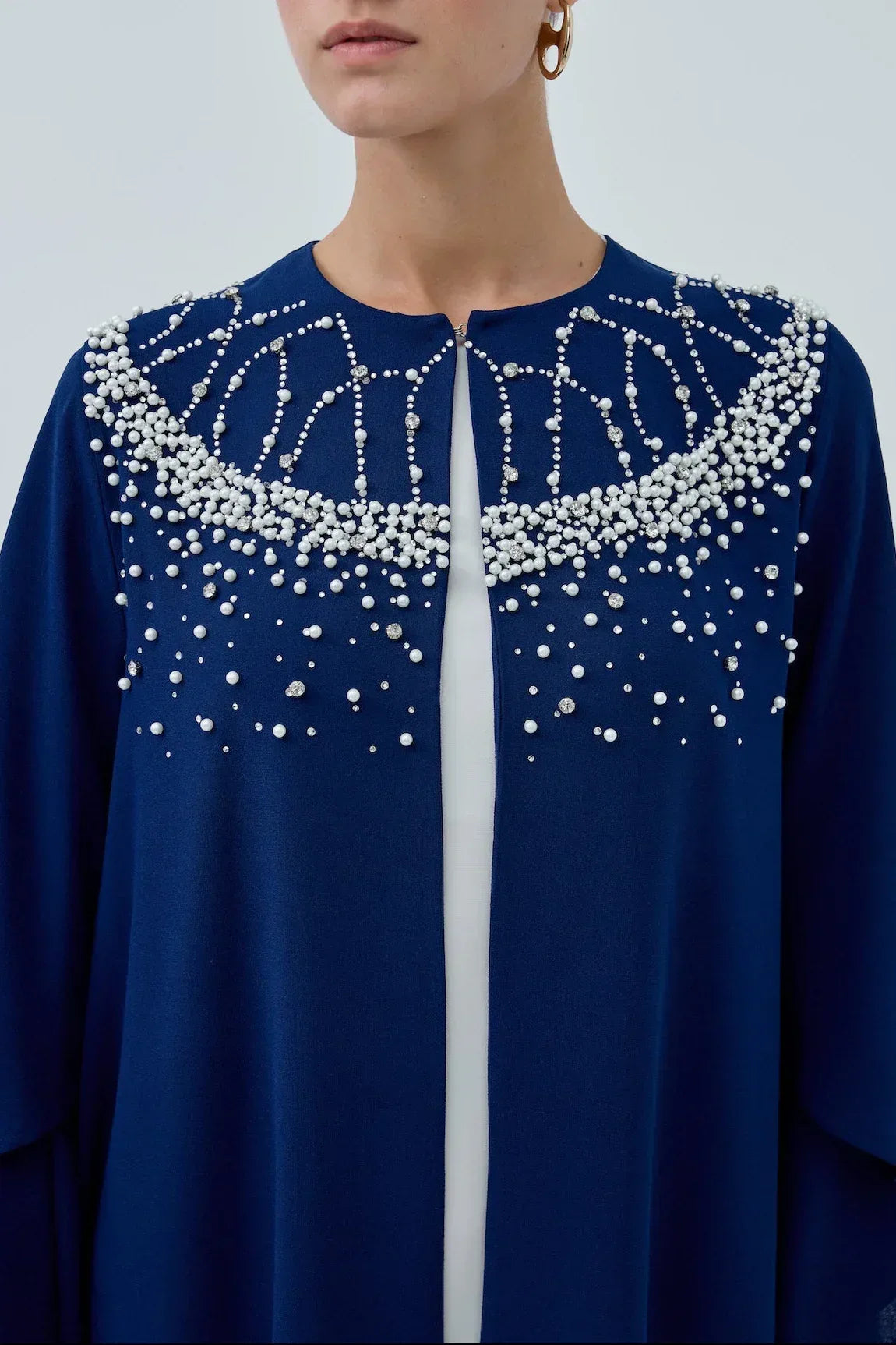 İncili Taş Abaya - VIADEL Atelier