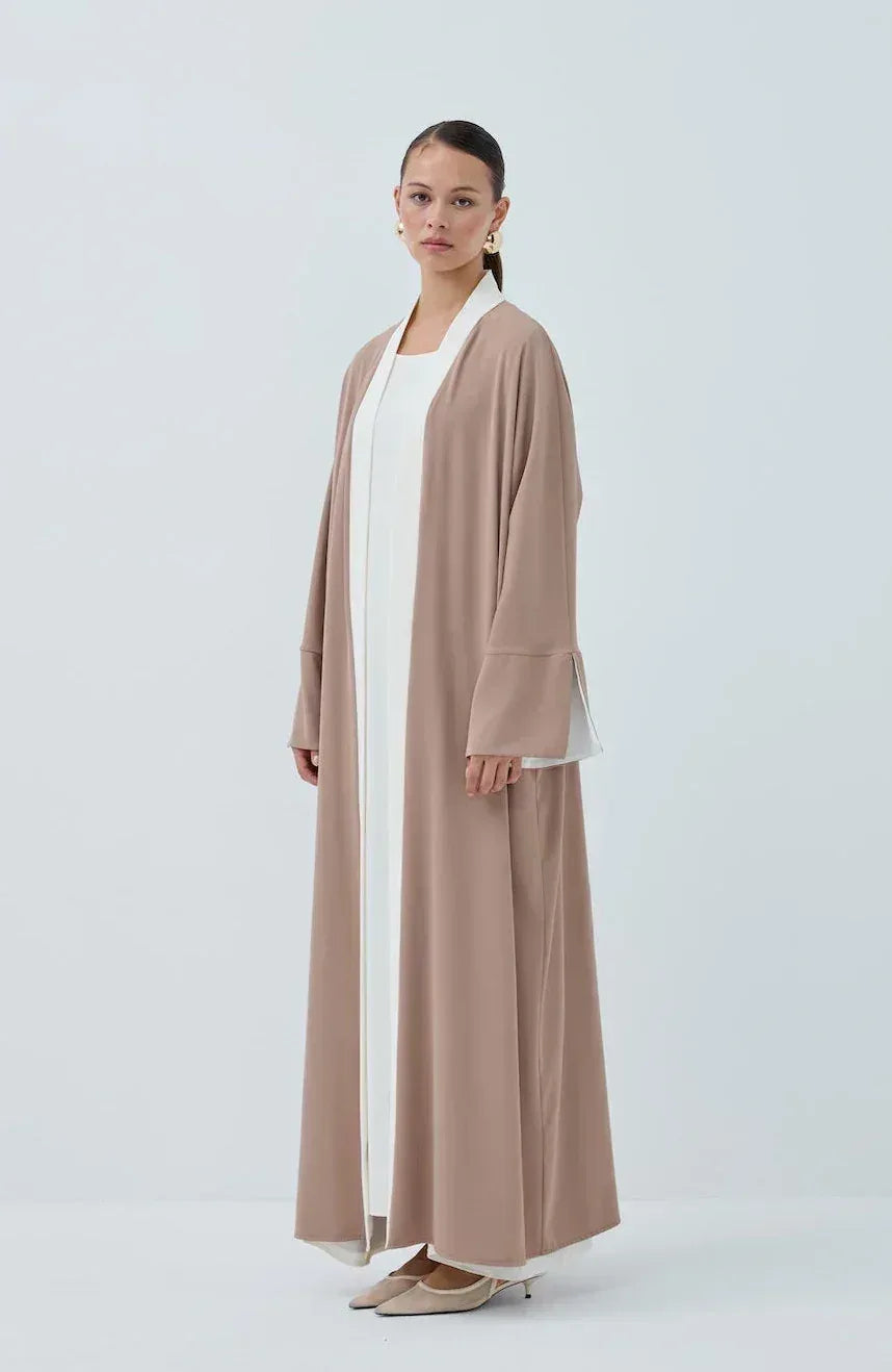 Kol Yırtmaçlı Abaya Takım - VIADEL Atelier