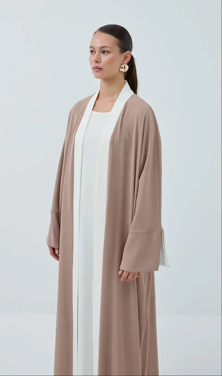 Kol Yırtmaçlı Abaya Takım - VIADEL Atelier