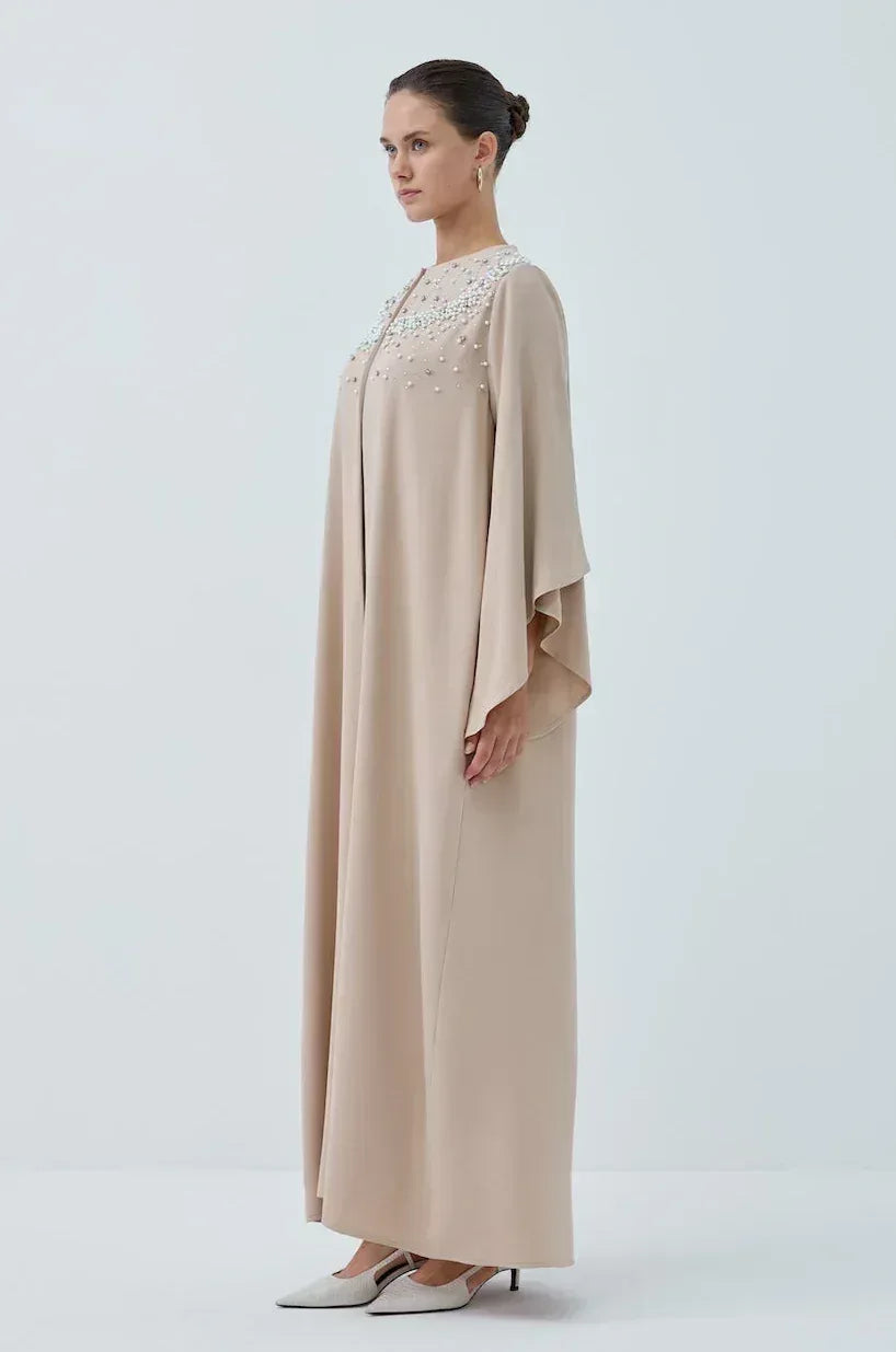 İncili Taş Abaya - VIADEL Atelier