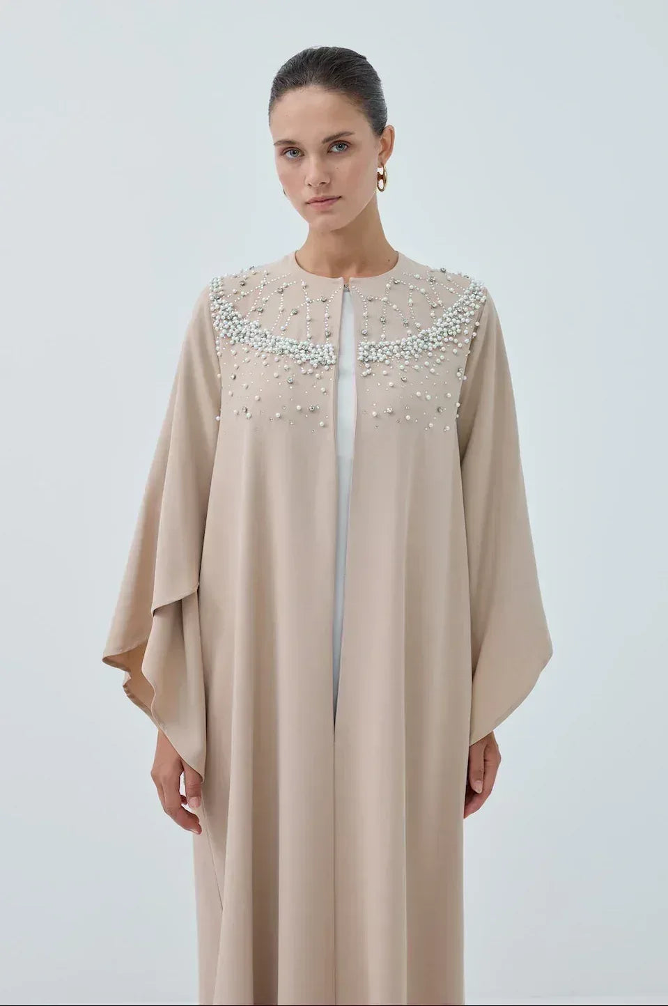 İncili Taş Abaya - VIADEL Atelier