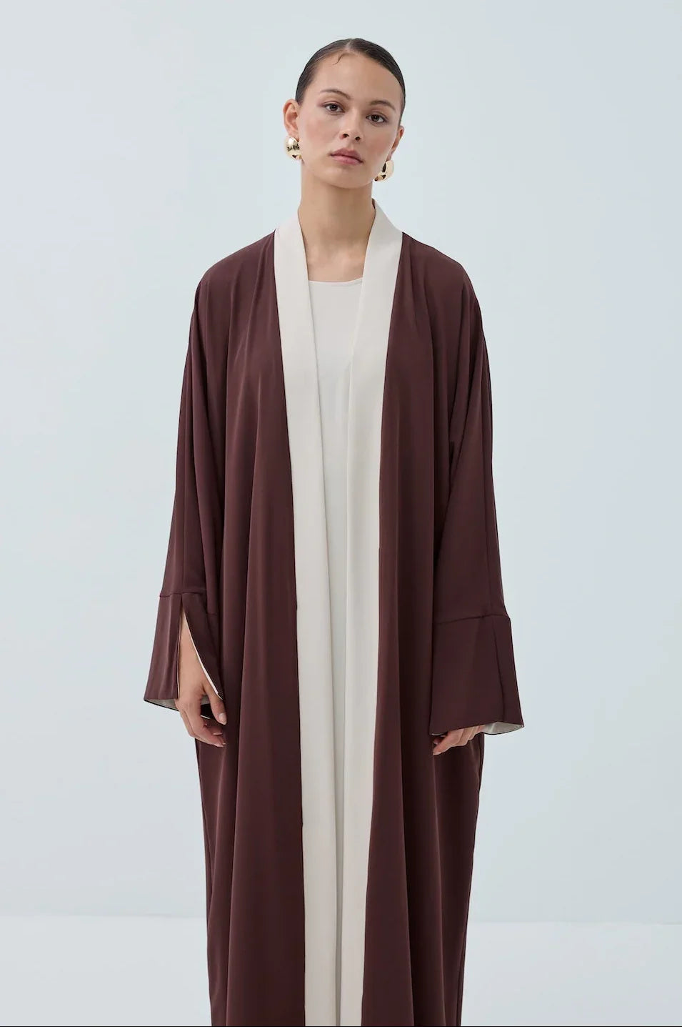 Kol Yırtmaçlı Abaya Takım