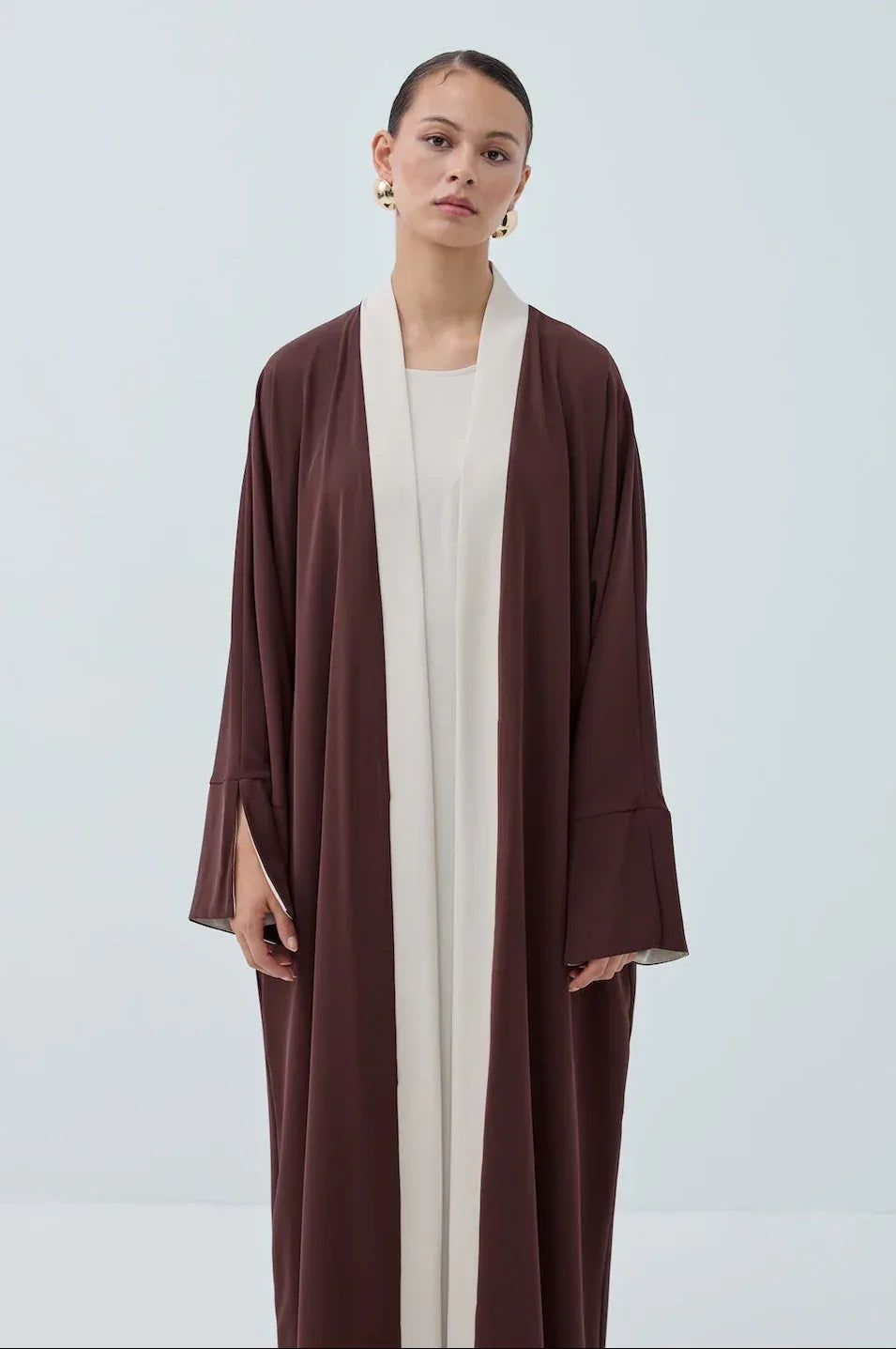 Kol Yırtmaçlı Abaya Takım - VIADEL Atelier