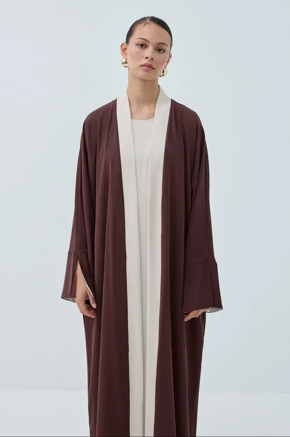 Kol Yırtmaçlı Abaya Takım - VIADEL Atelier