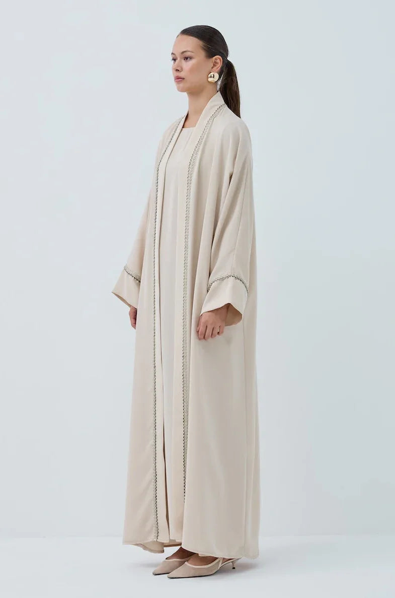 Taş Şeritli Nida Abaya Takım