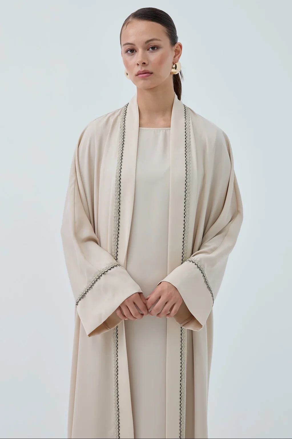 Taş Şeritli Nida Abaya Takım