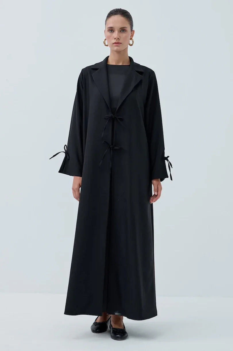 Ön Bağlamalı Abaya - VIADEL Atelier