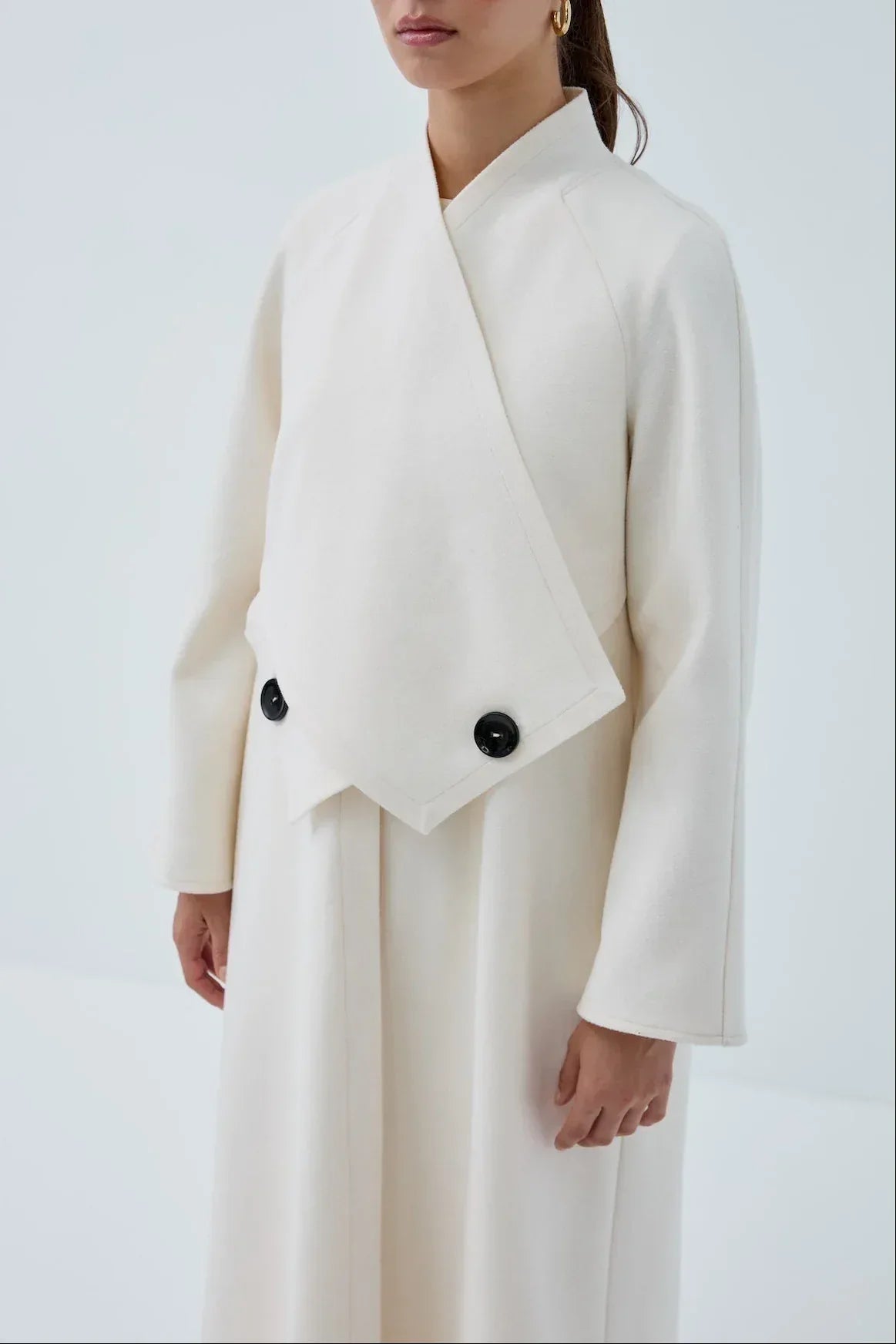 İki Düğmeli Kış Kaşe Kaban - VIADEL Atelier