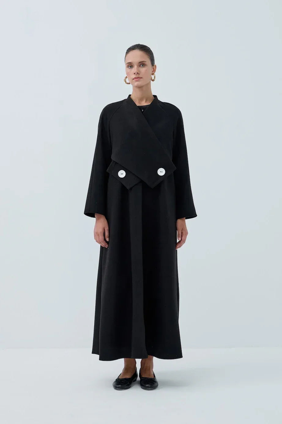 İki Düğmeli Kış Kaşe Kaban - VIADEL Atelier