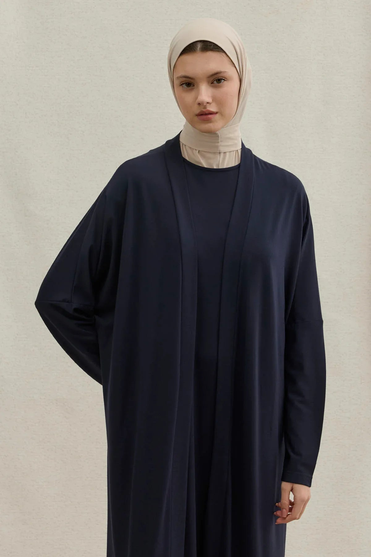 Active Modest Sport Navy Two-Piece Abaya Set