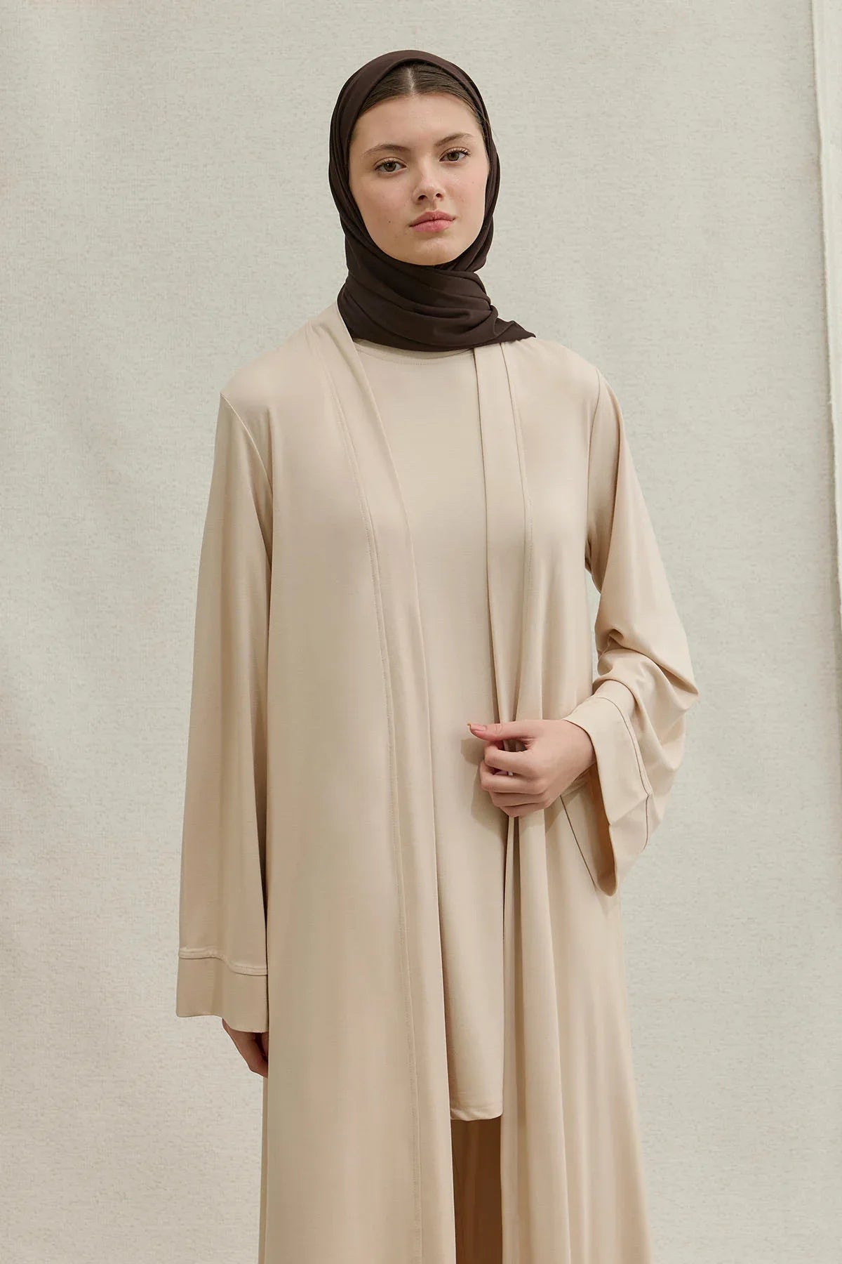 Actıve Modest Spor Taş Üçlü Abaya Takım