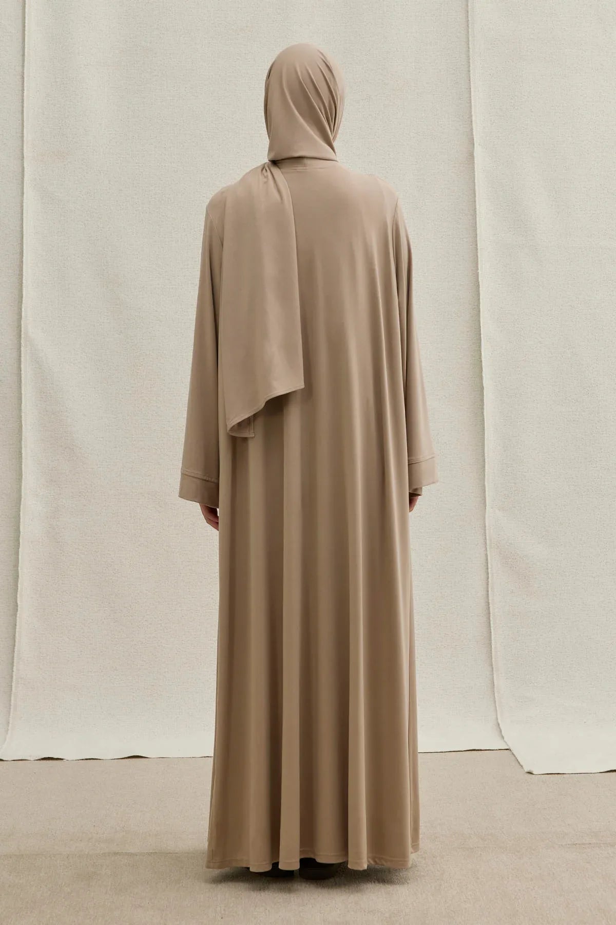 Active Modest Spor Geniş Kol Vizon İkili Abaya Takım