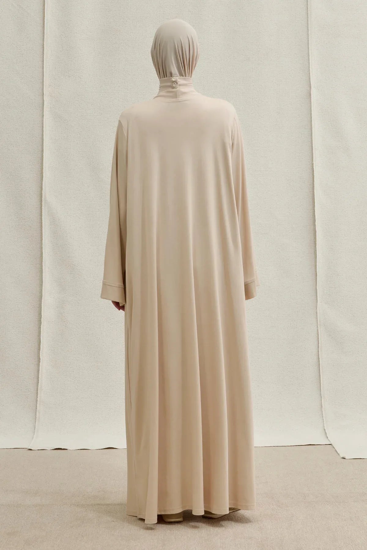 Active Modest Spor Geniş Kol Taş İkili Abaya Takım