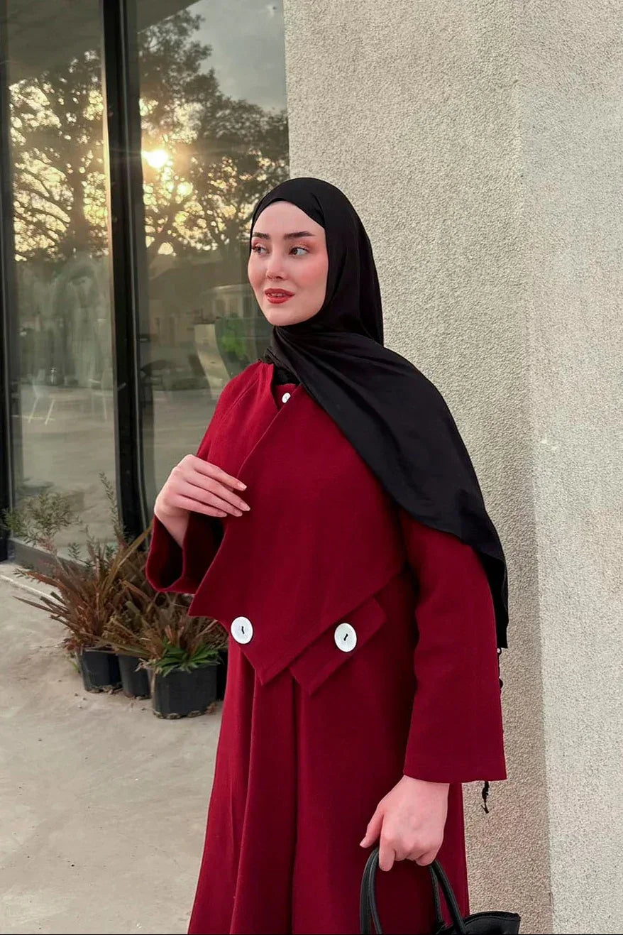 İki Düğmeli Kış Kaşe Kaban - VIADEL Atelier