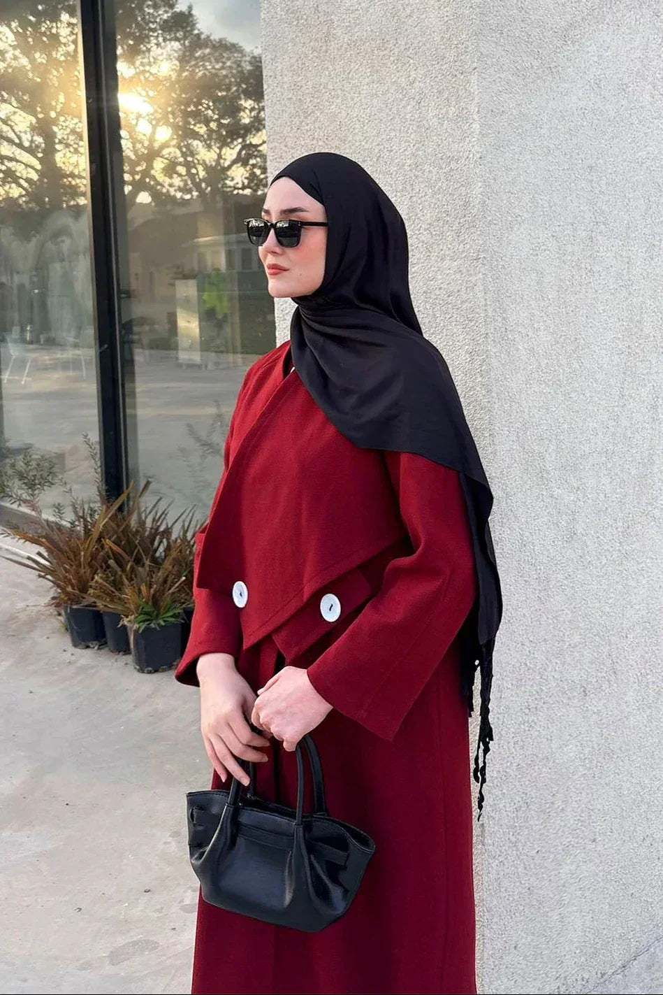 İki Düğmeli Kış Kaşe Kaban - VIADEL Atelier