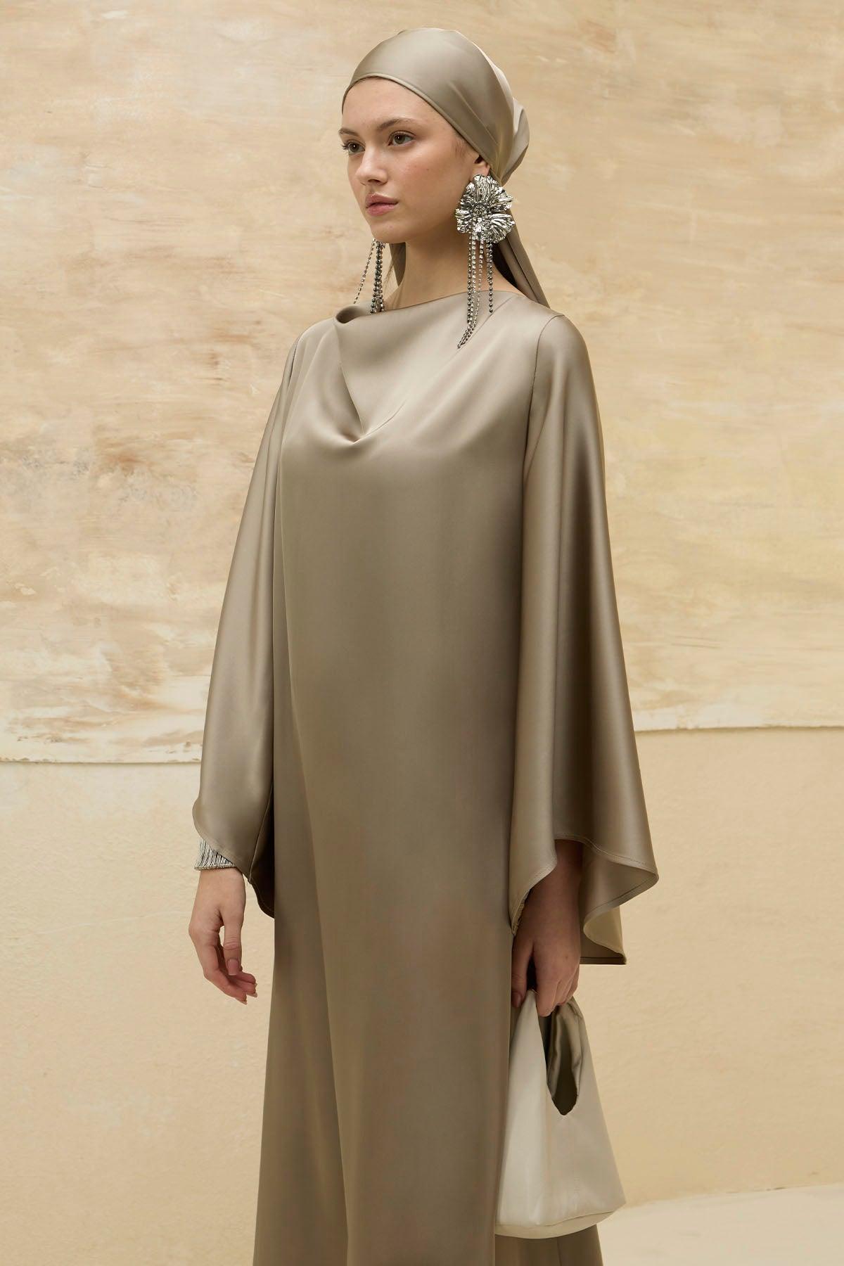 Reversible Satin Mink Dress