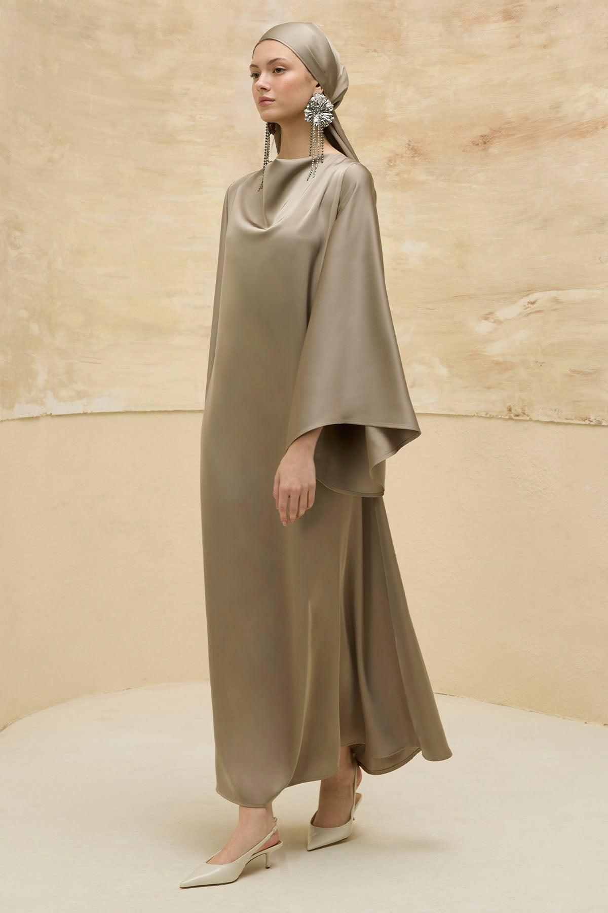 Reversible Satin Mink Dress