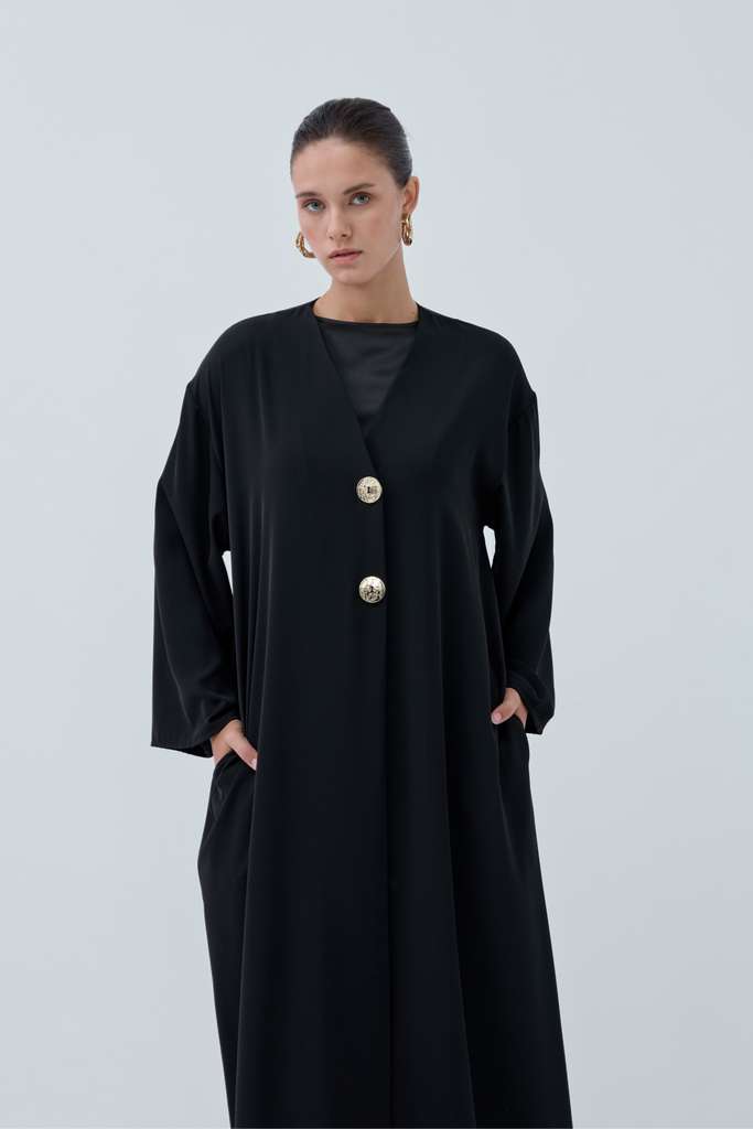 Leyla Düğme Abaya
