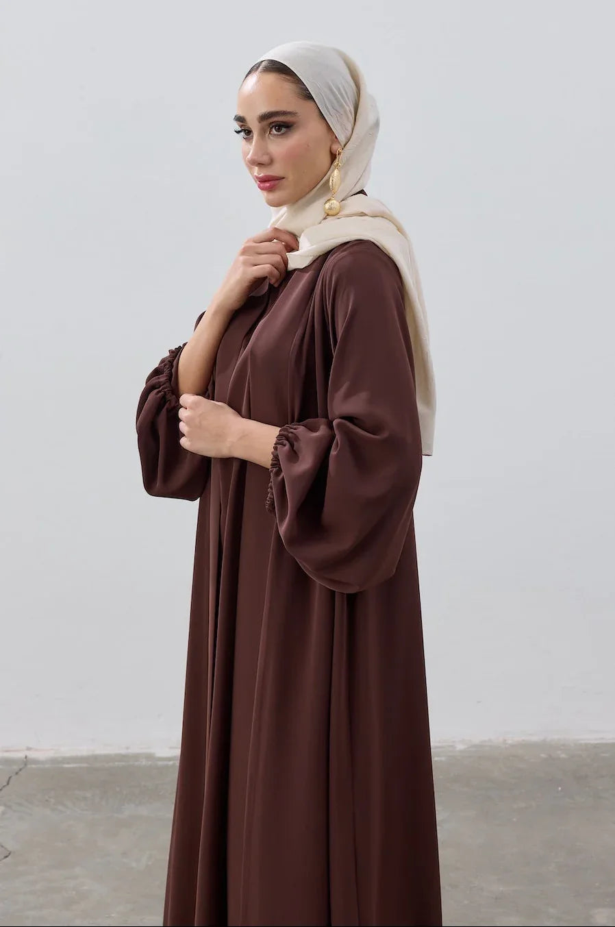 İkili Özel Dökümlü Abaya Takım