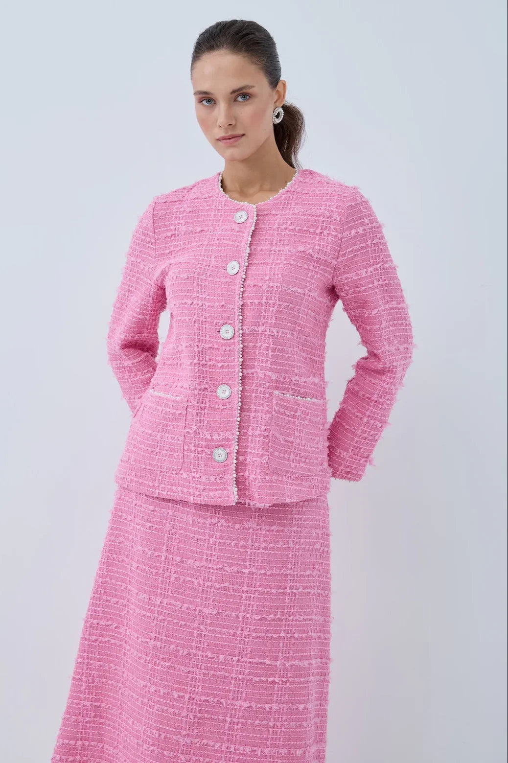 İnci Detaylı Etek Takım