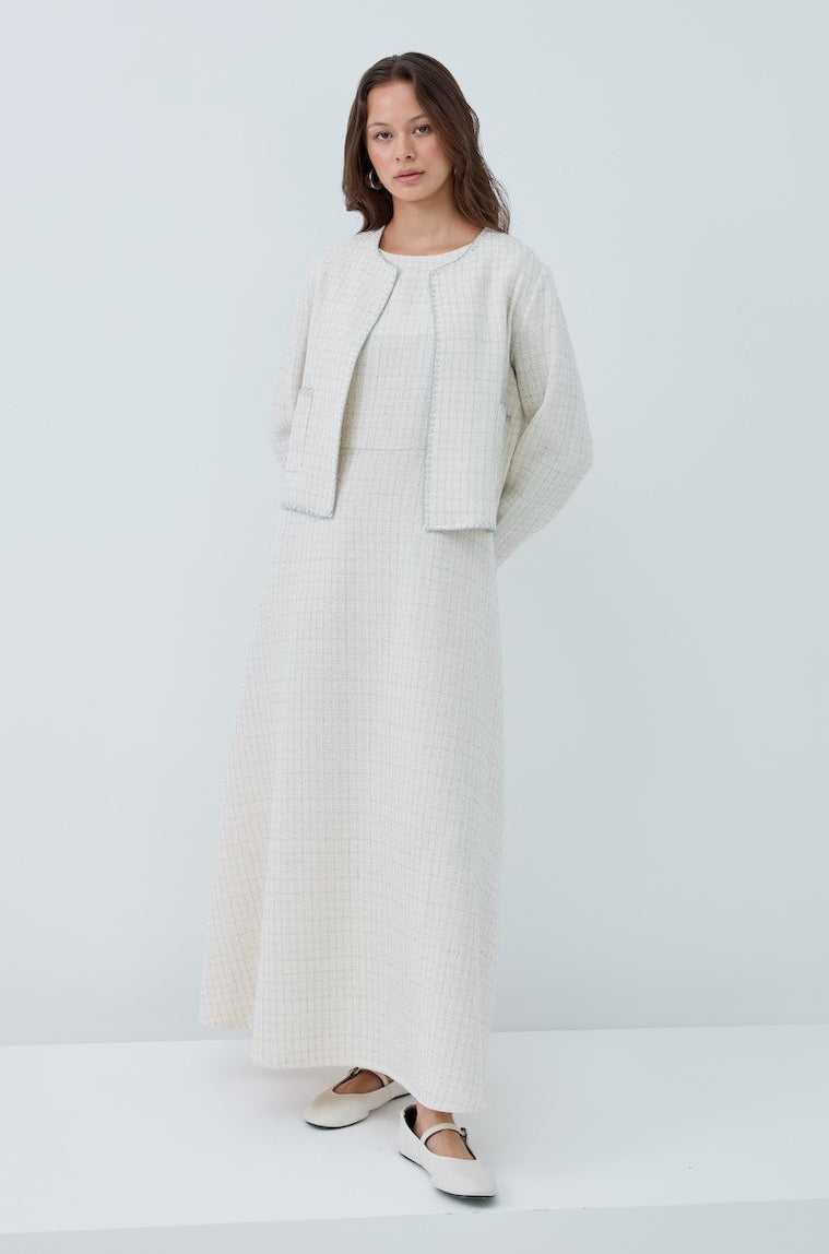 Simli İkili Ceket Elbise Takım