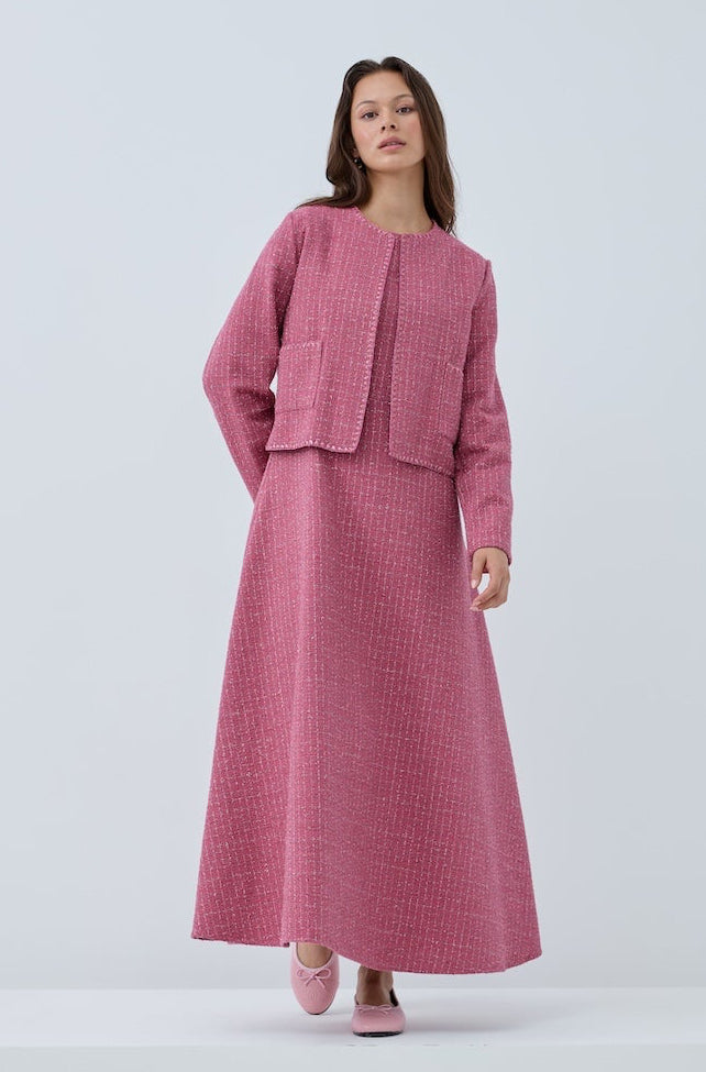 Simli İkili Ceket Elbise Takım