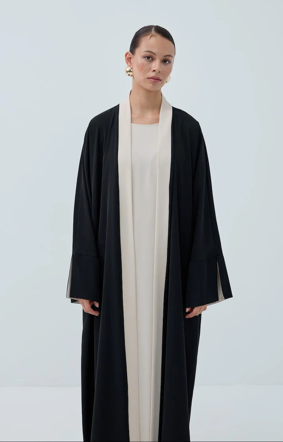 Kol Yırtmaçlı Abaya Takım