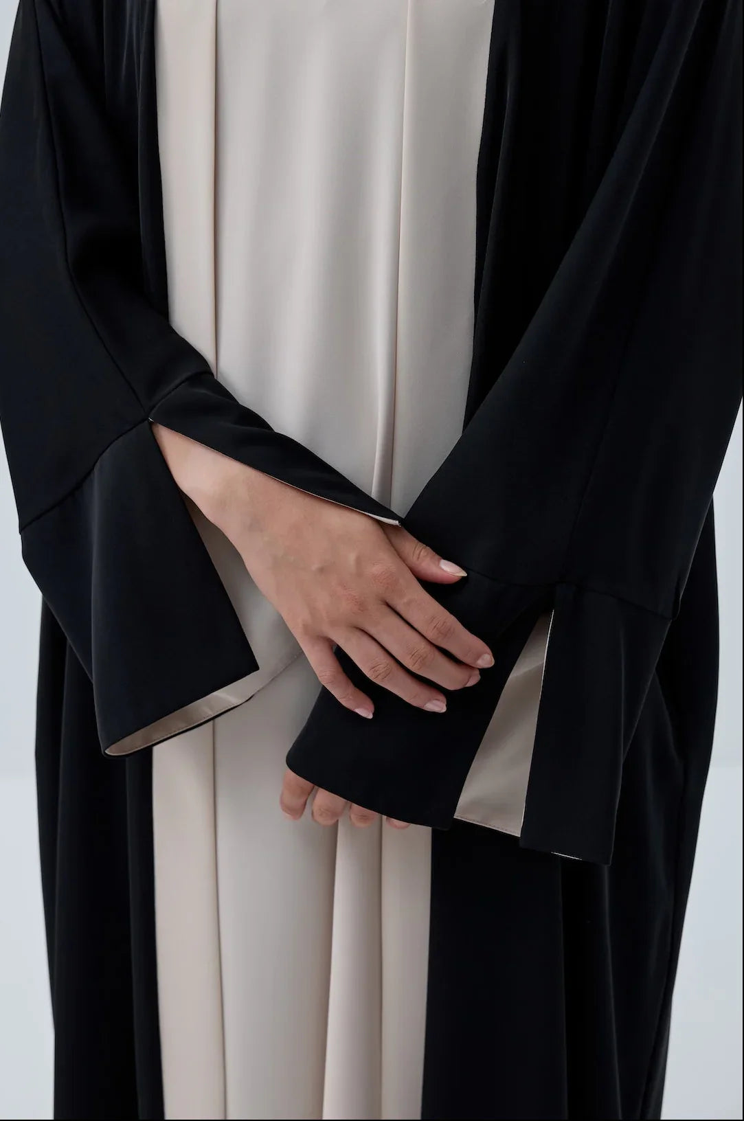 Kol Yırtmaçlı Abaya Takım