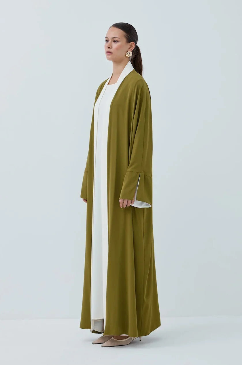 Kol Yırtmaçlı Abaya Takım