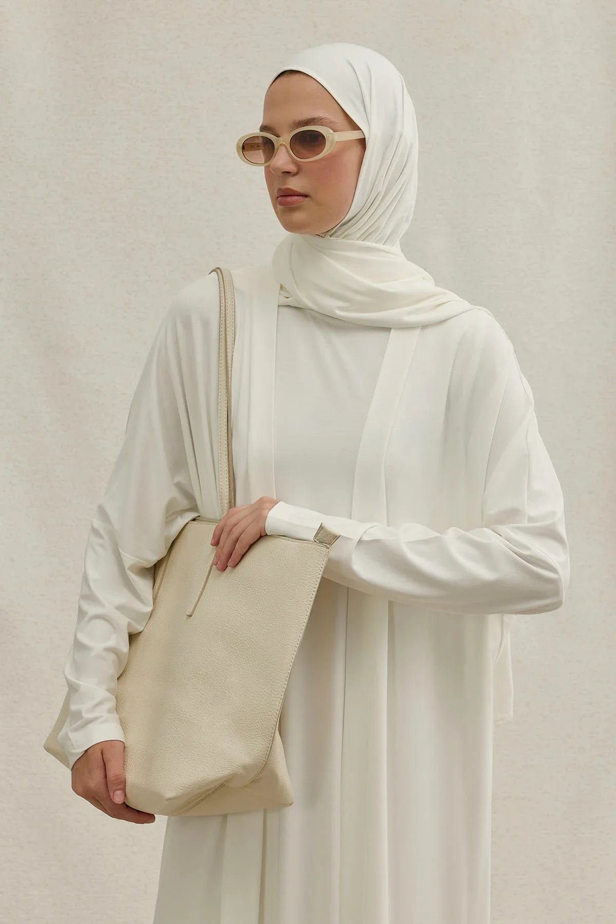 Actıve Modest Spor Beyaz İkili Abaya Takım
