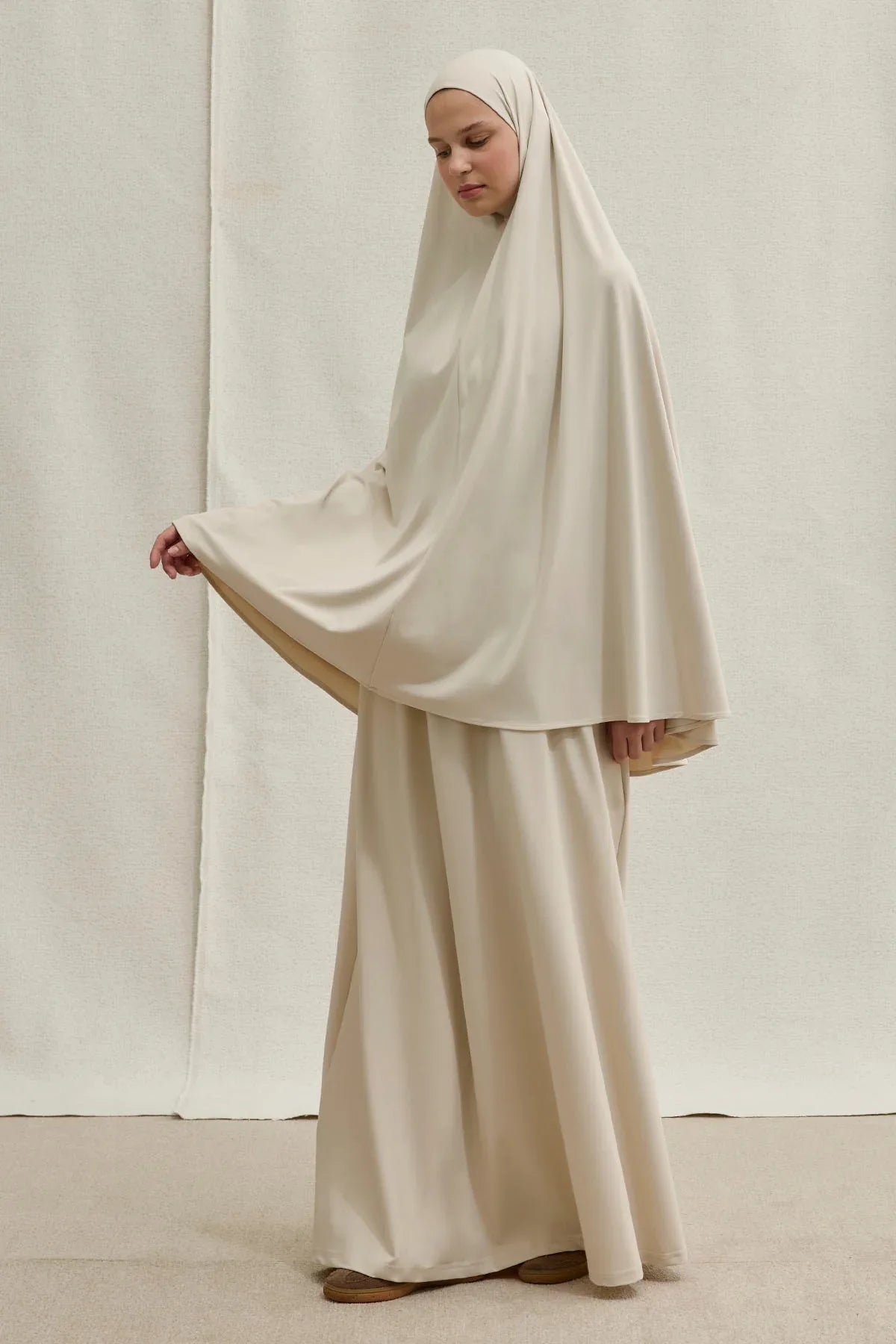 Harem Akışkan Khimar Taş İkili Takım