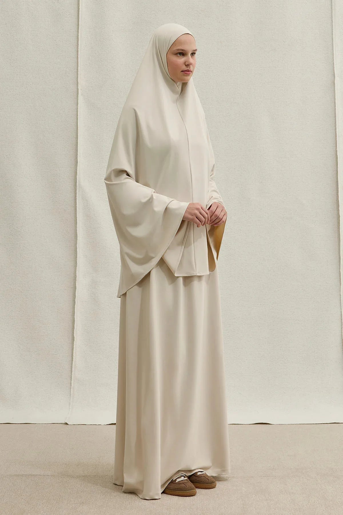 Harem Akışkan Khimar Taş İkili Takım