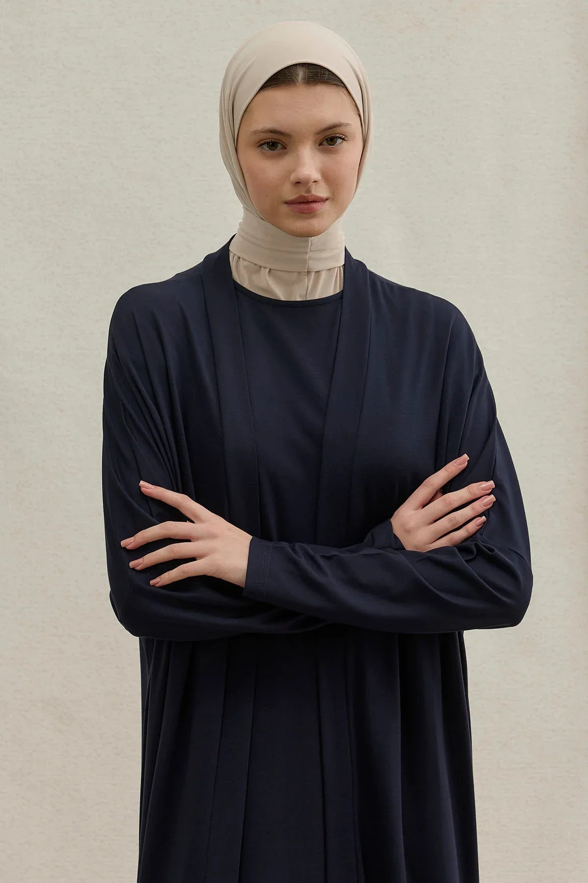 Active Modest Sport Navy Two-Piece Abaya Set