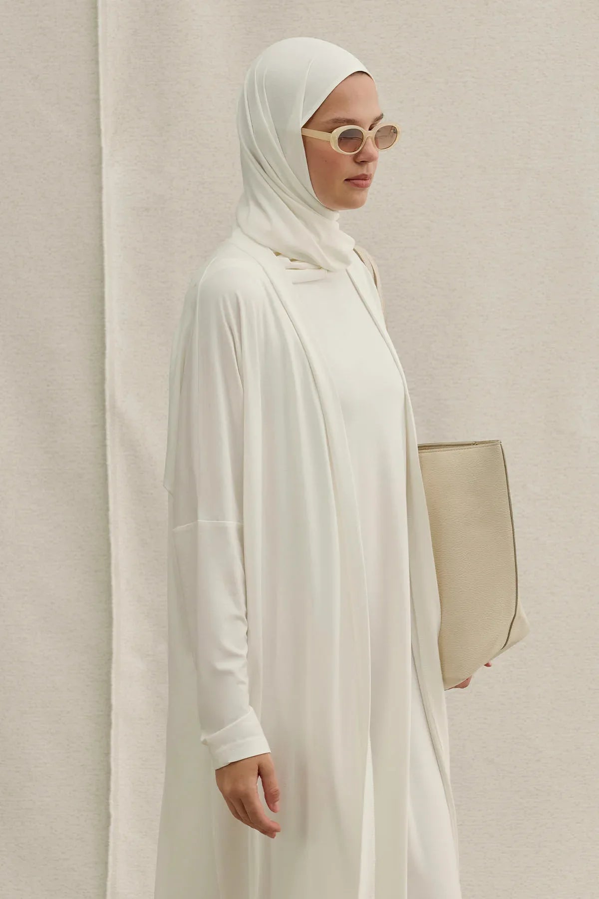 Actıve Modest Spor Beyaz İkili Abaya Takım