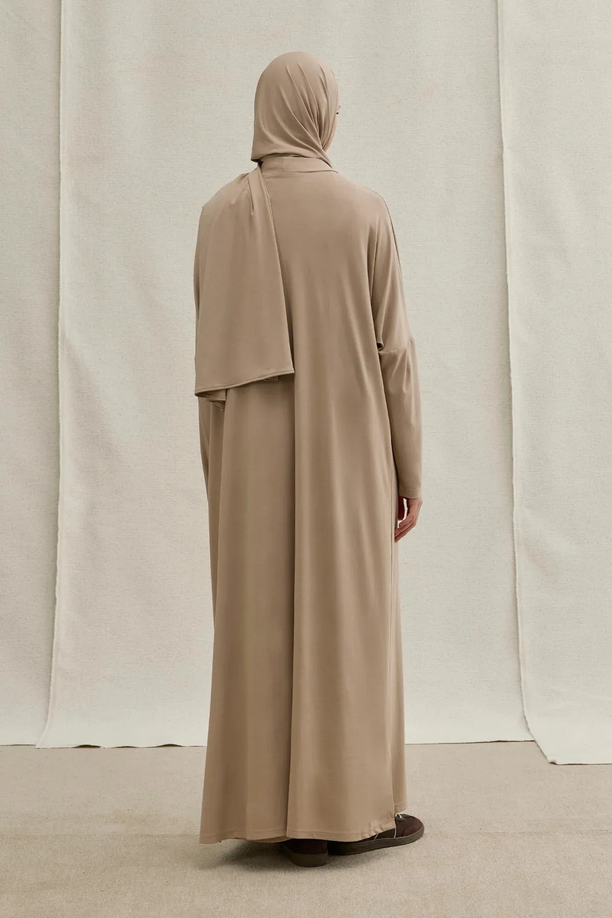 Active Modest Sport Mink Two-Piece Abaya Set